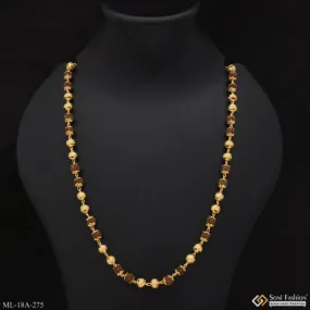 1 Gram Gold Forming Expensive-Looking Design High-Quality Mala for Men - Style A275