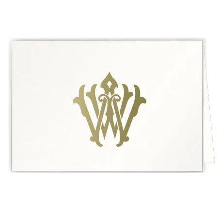 1-Letter Monogrammed Notecards