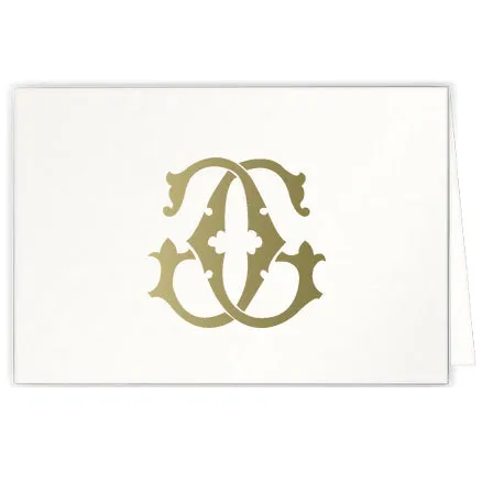 1-Letter Monogrammed Notecards