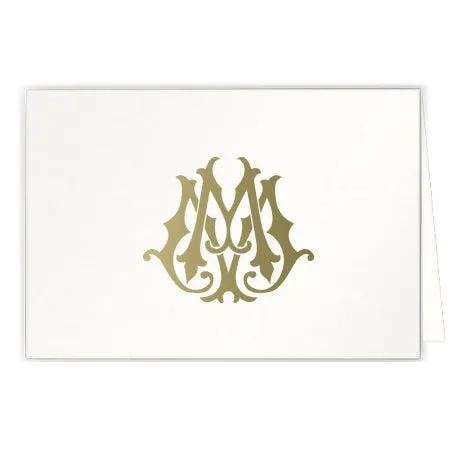 1-Letter Monogrammed Notecards