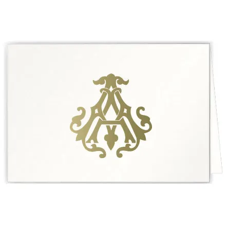 1-Letter Monogrammed Notecards