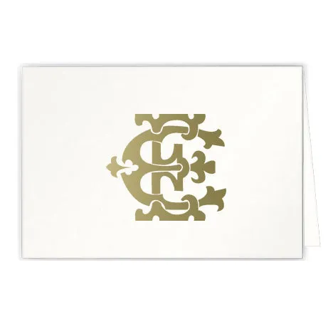 1-Letter Monogrammed Notecards