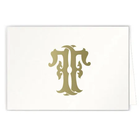 1-Letter Monogrammed Notecards