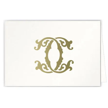 1-Letter Monogrammed Notecards