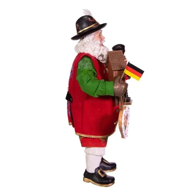 11" Fabriché™ Musical German Santa