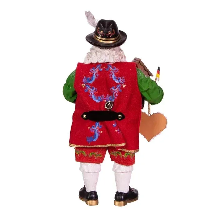 11" Fabriché™ Musical German Santa