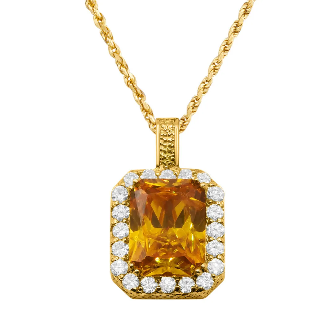 14K Royal Charm Pendant 25.09ctw