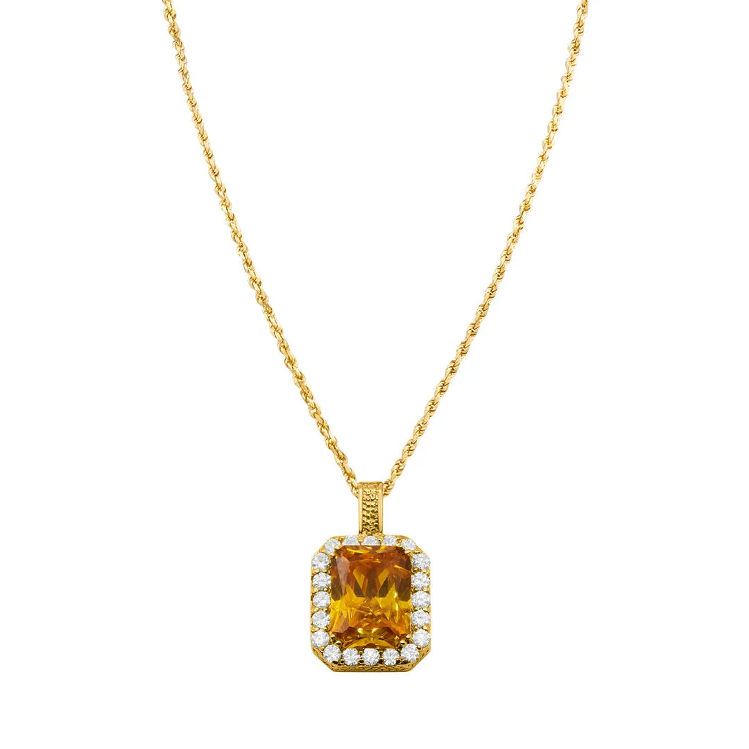 14K Royal Charm Pendant 25.09ctw