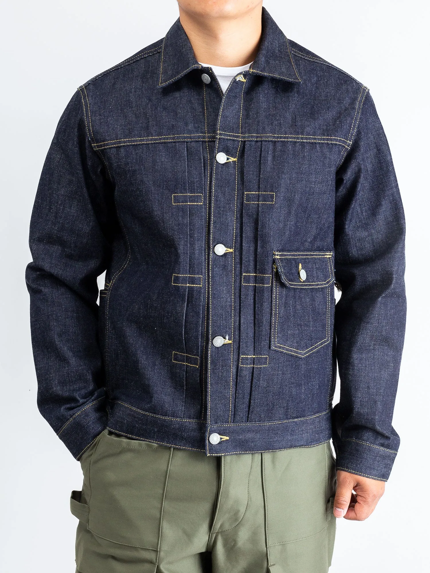 14oz Selvedge Denim Gardener R Jacket in Indigo