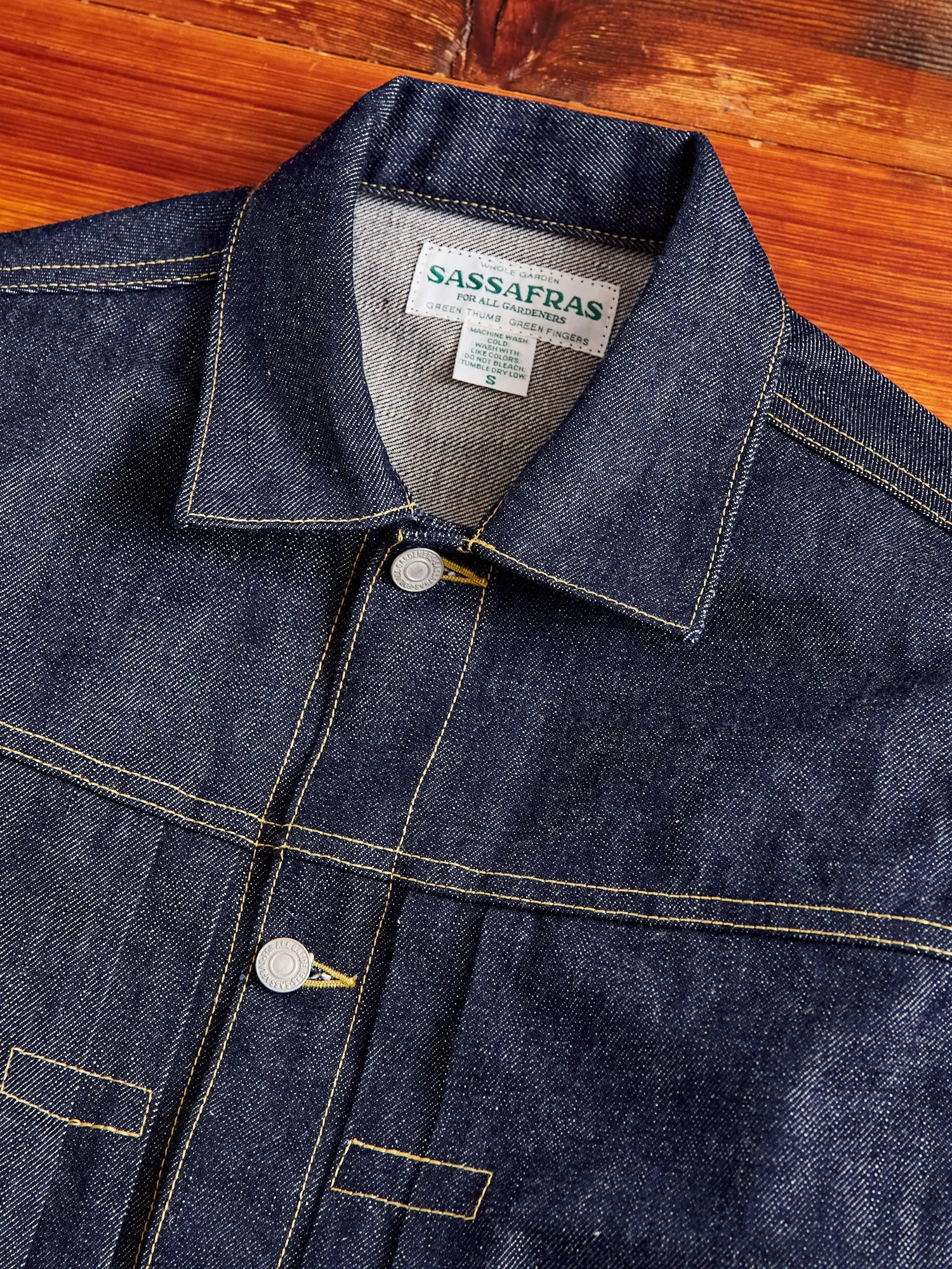 14oz Selvedge Denim Gardener R Jacket in Indigo