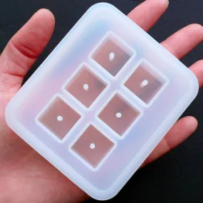 16mm Cube Bead Flexible Mold (6 Cavity) | Chunky Square Beads Silicone Mould | Epoxy Resin Jewellery Mold | Kawaii Beads Making