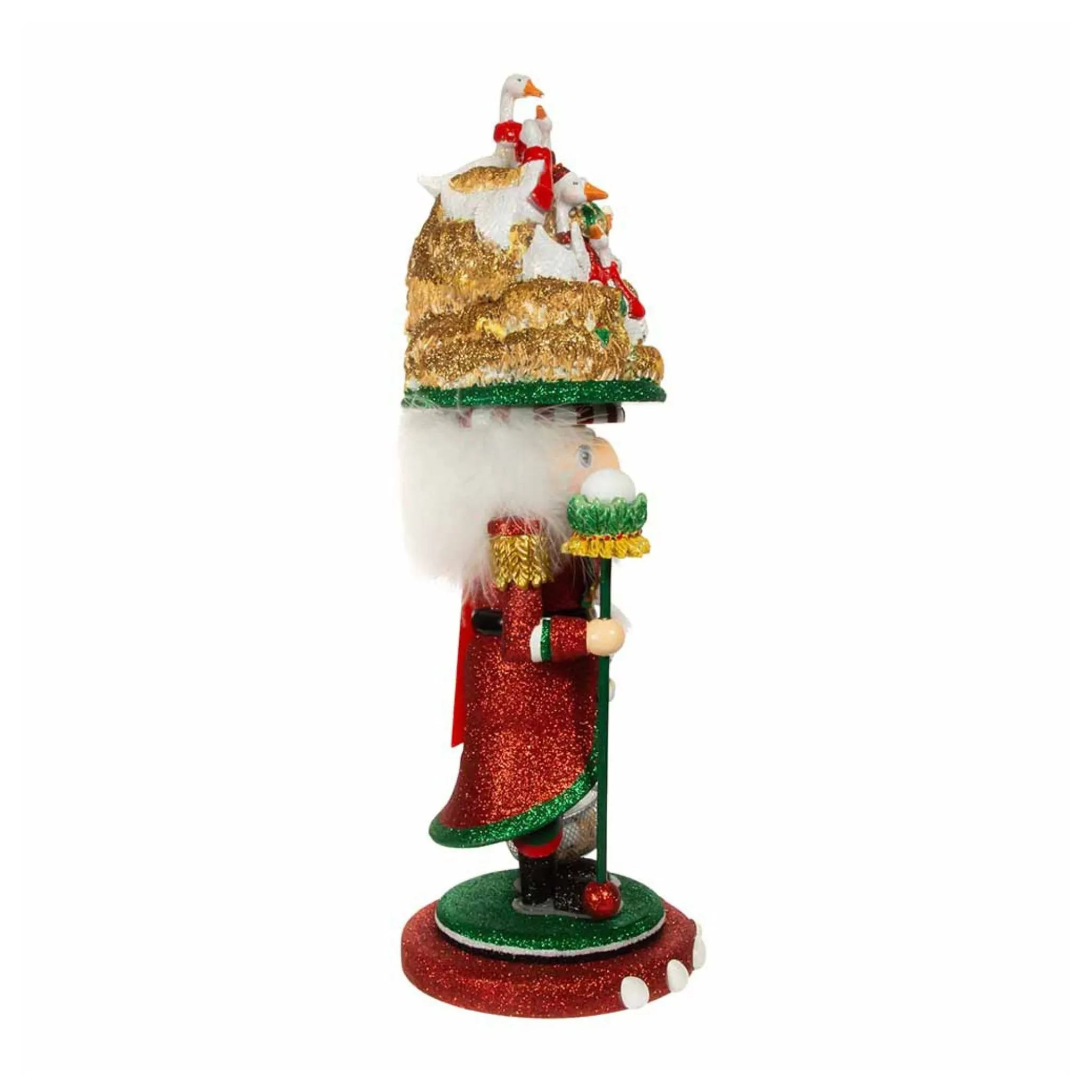 18" Hollywood Nutcrackers™ Six Geese A Laying Christmas Nutcracker