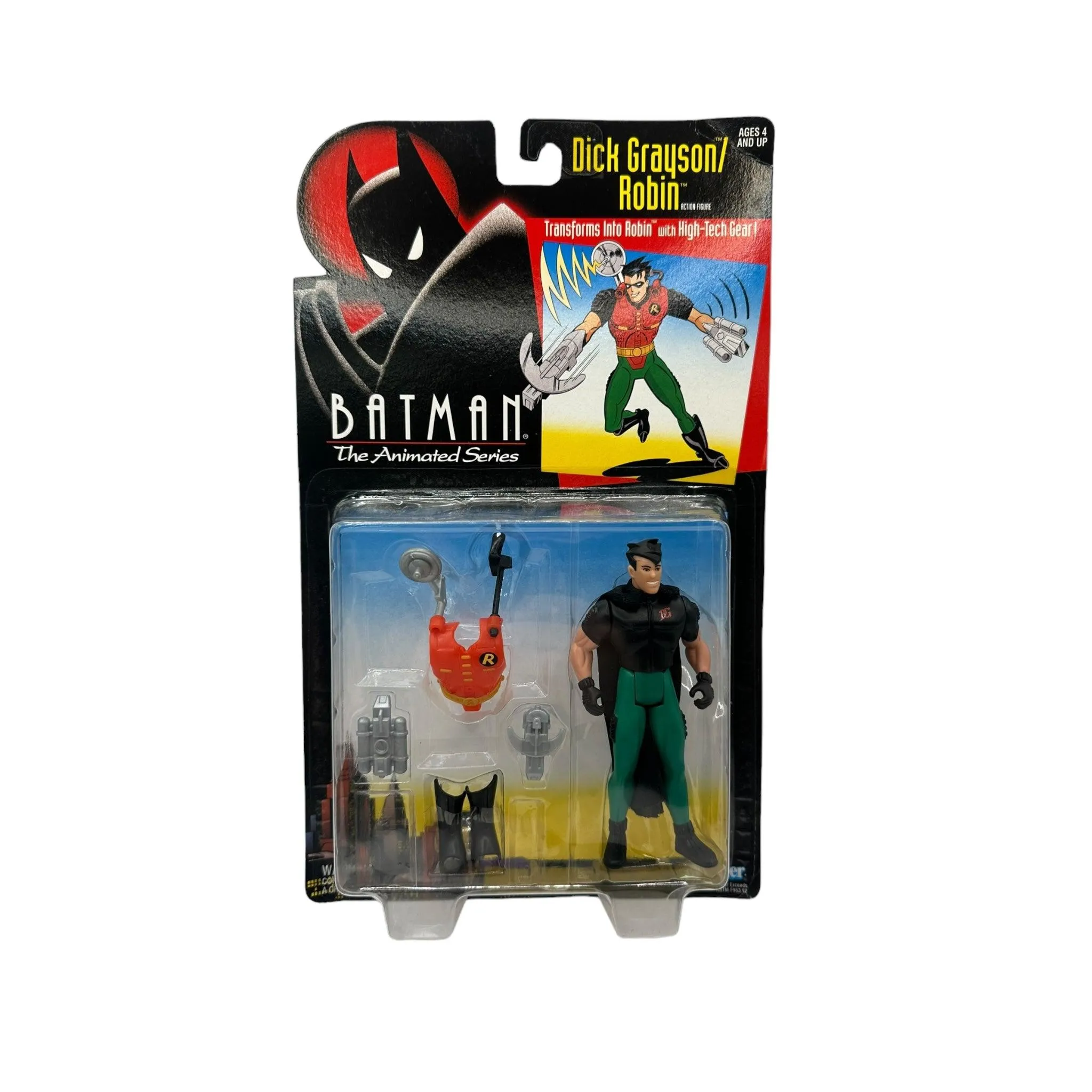 1993 KENNER BATMAN ANIMATED SERIES 3 DICK GRAYSON ROBIN AF