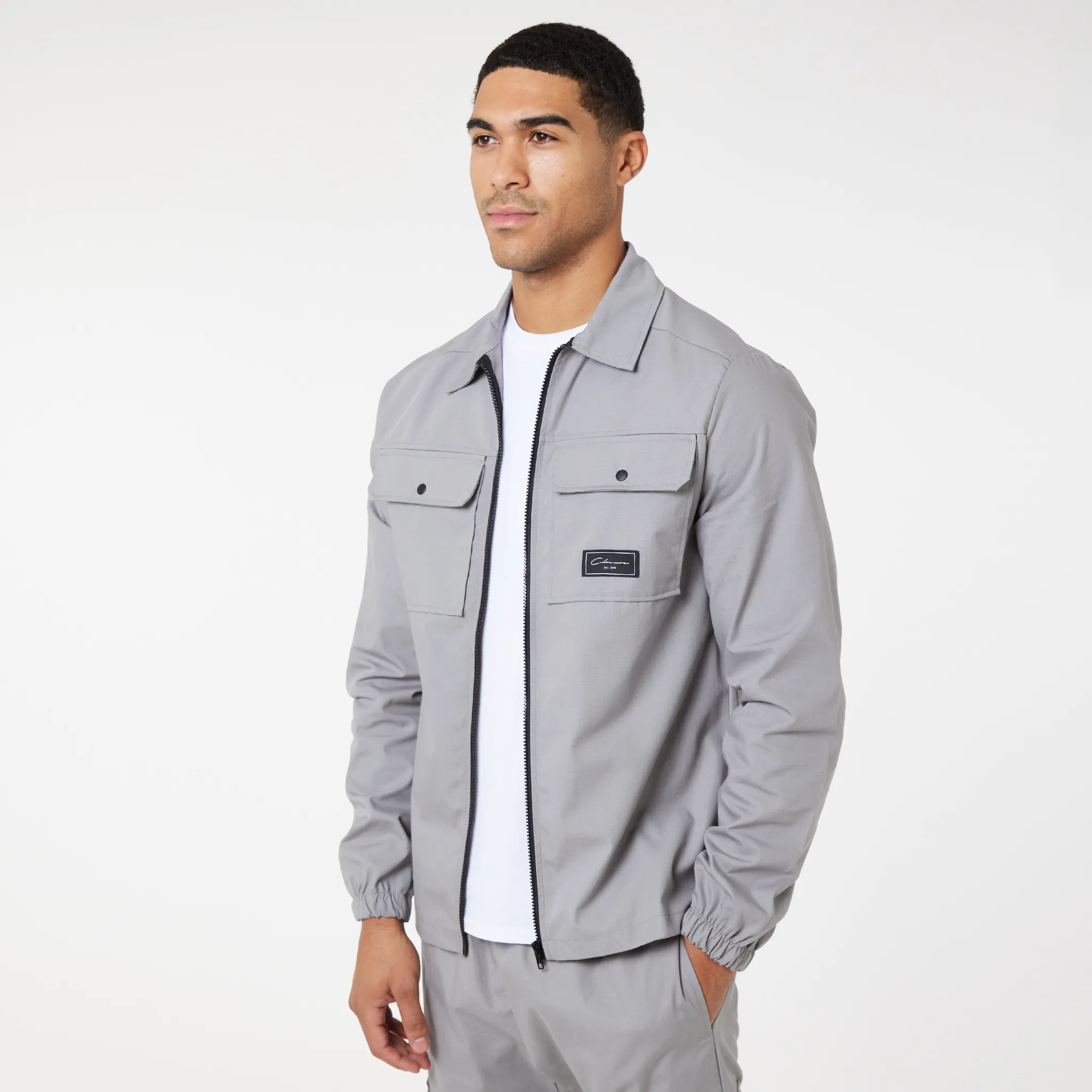 2-Pack Utility Overshirts | Black / Ice Grey