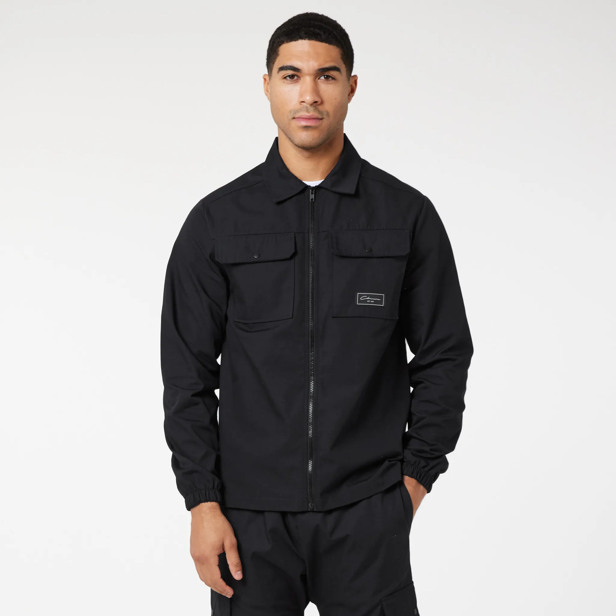 2-Pack Utility Overshirts | Black / Ice Grey