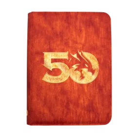 50th Anniversary Printed Leatherette Book Folio for Dungeons & Dragons