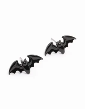 Acrylic Small Bat Stud Earrings