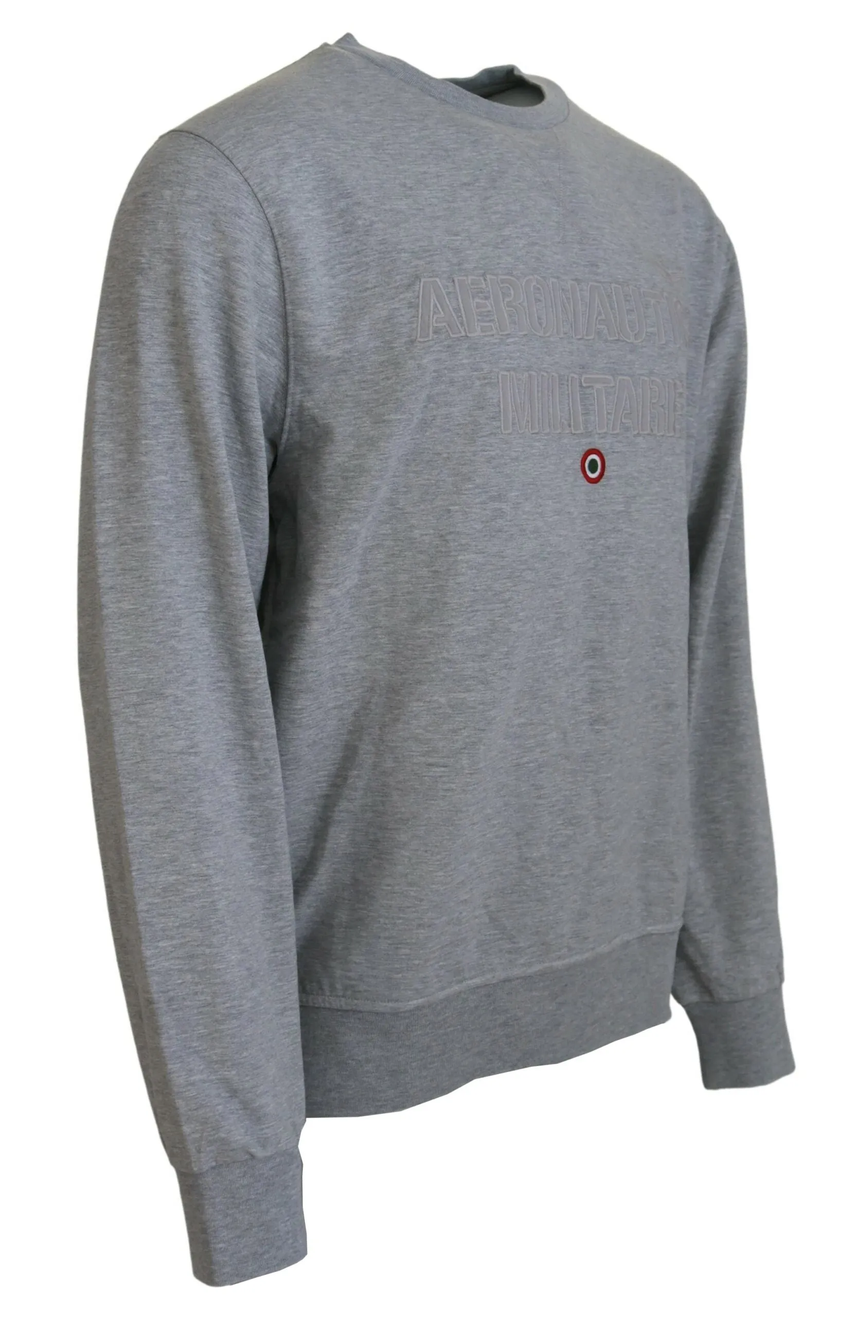 Aeronautica Militare Elegant Gray Pullover Men's Sweater