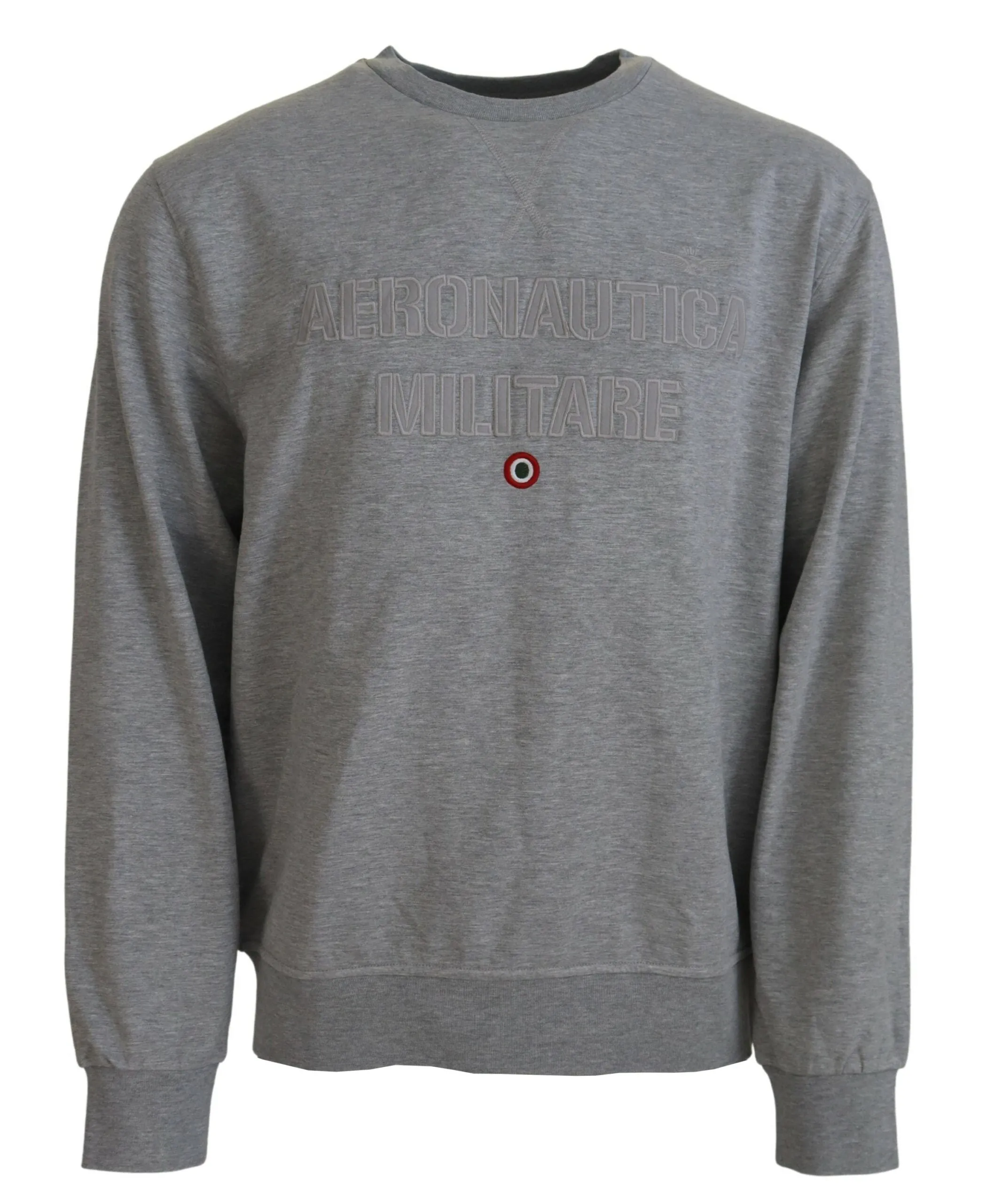 Aeronautica Militare Elegant Gray Pullover Men's Sweater