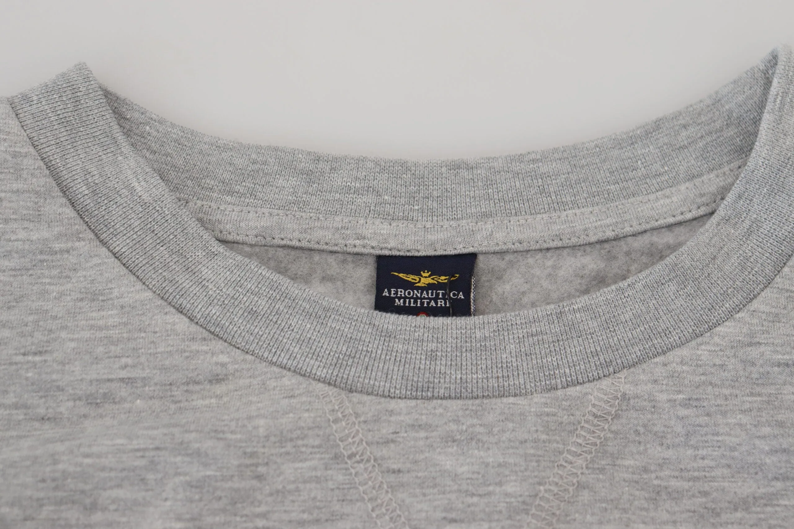 Aeronautica Militare Elegant Gray Pullover Men's Sweater