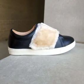 All Black - Fun Fur Banded Sneaker