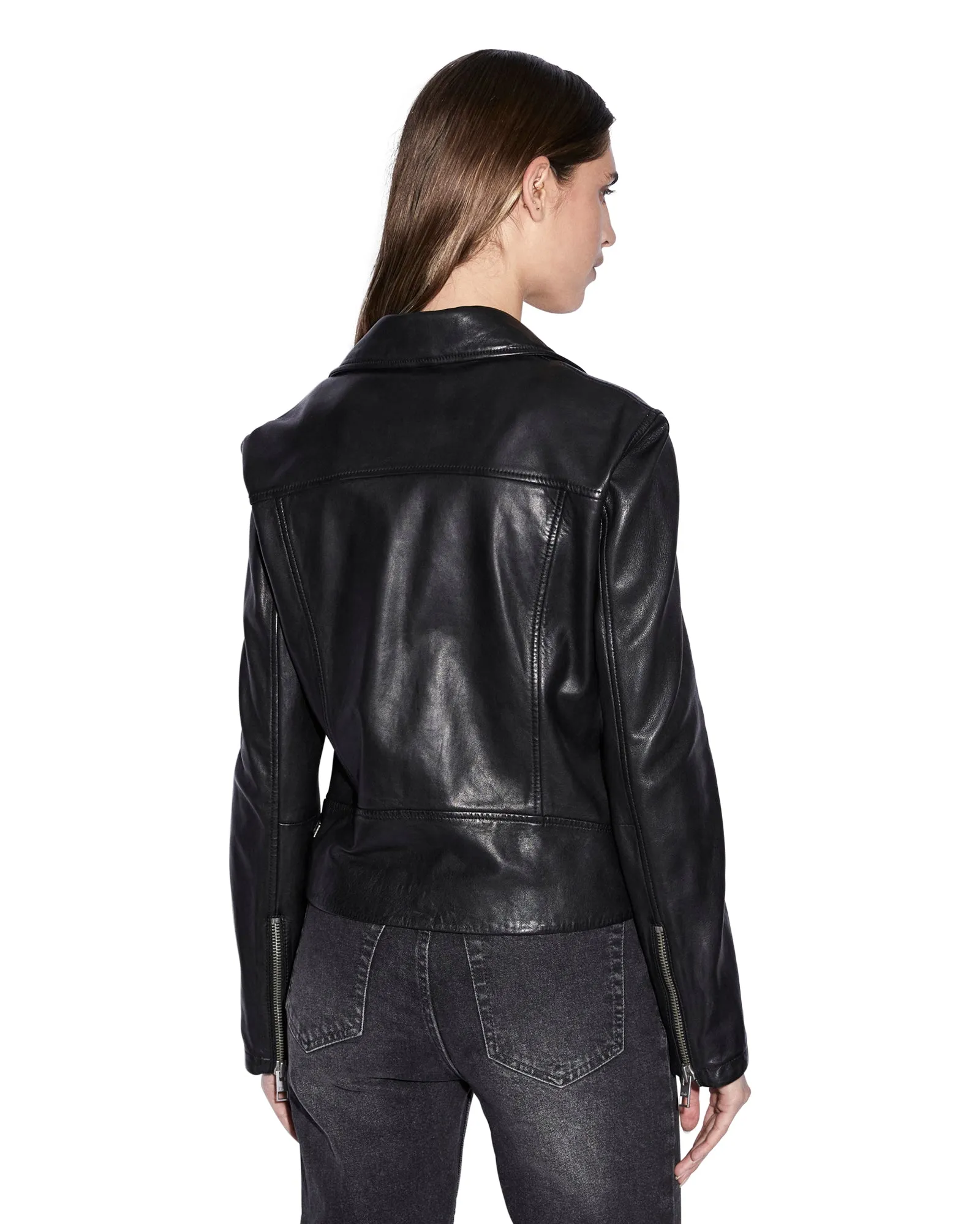 AMPLIFY LEATHER JACKET BLACK