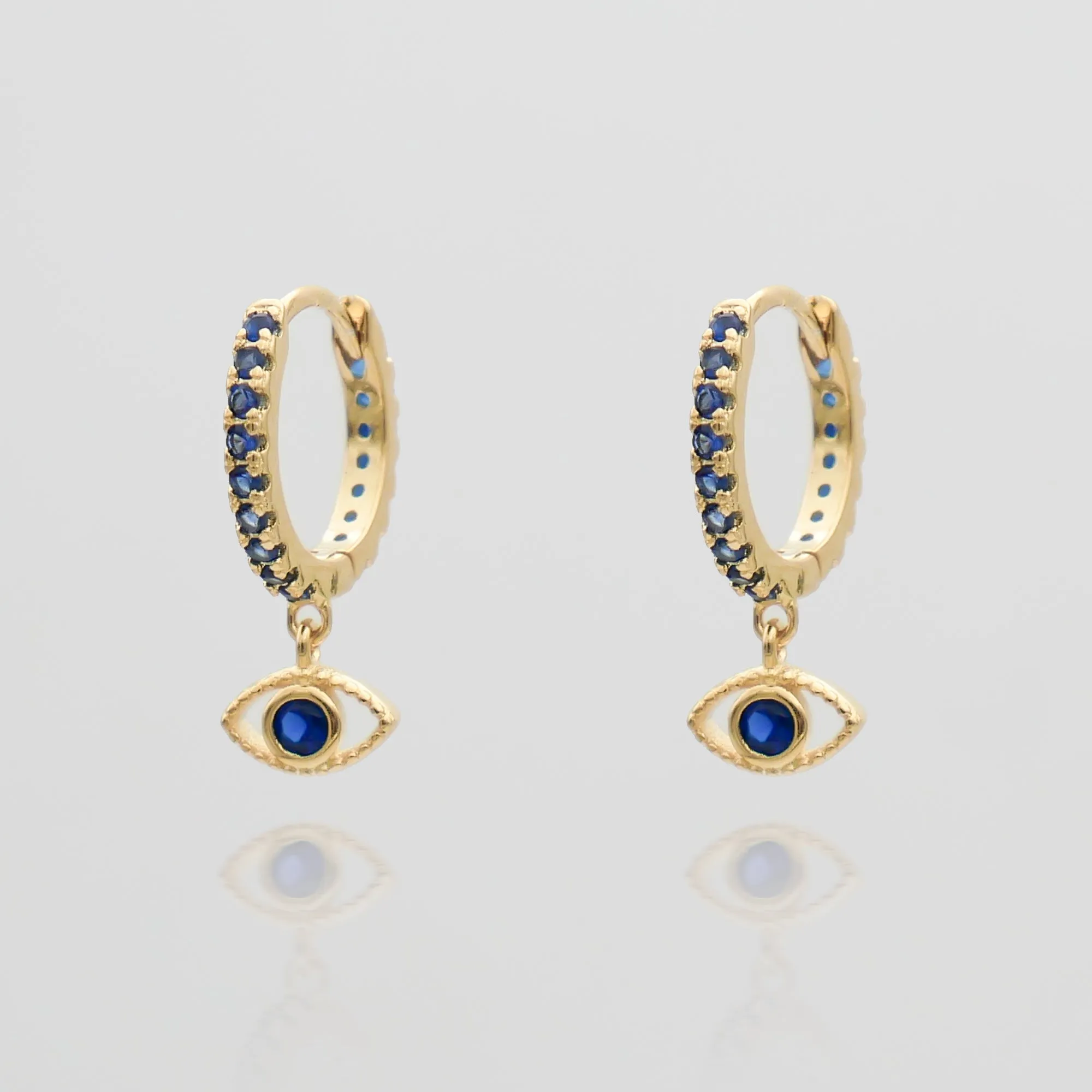 Ana Eye Huggie Earrings