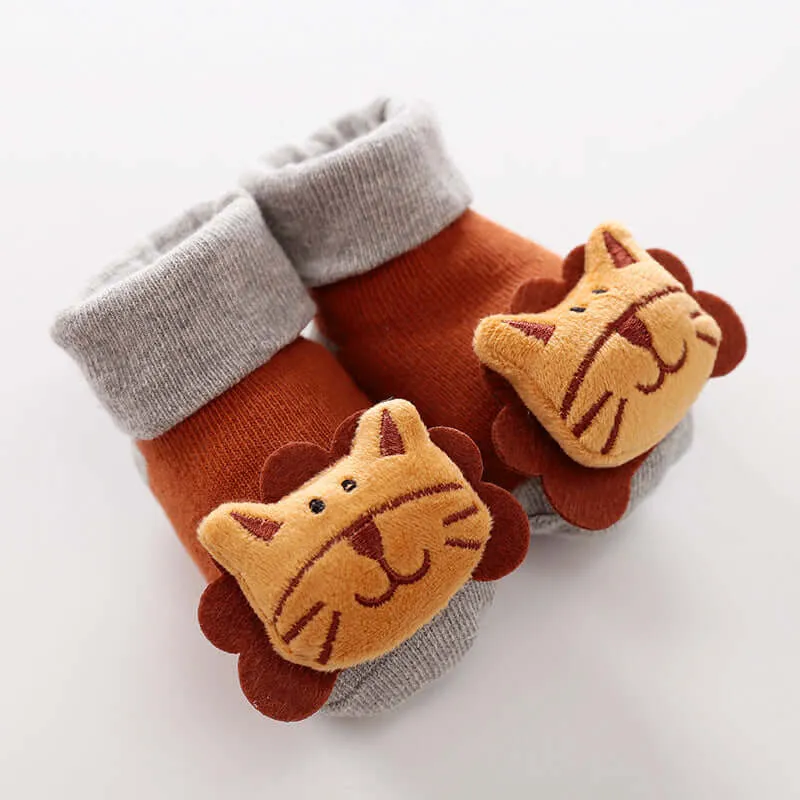 animal figured baby socks