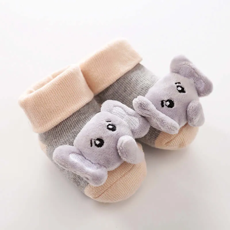 animal figured baby socks