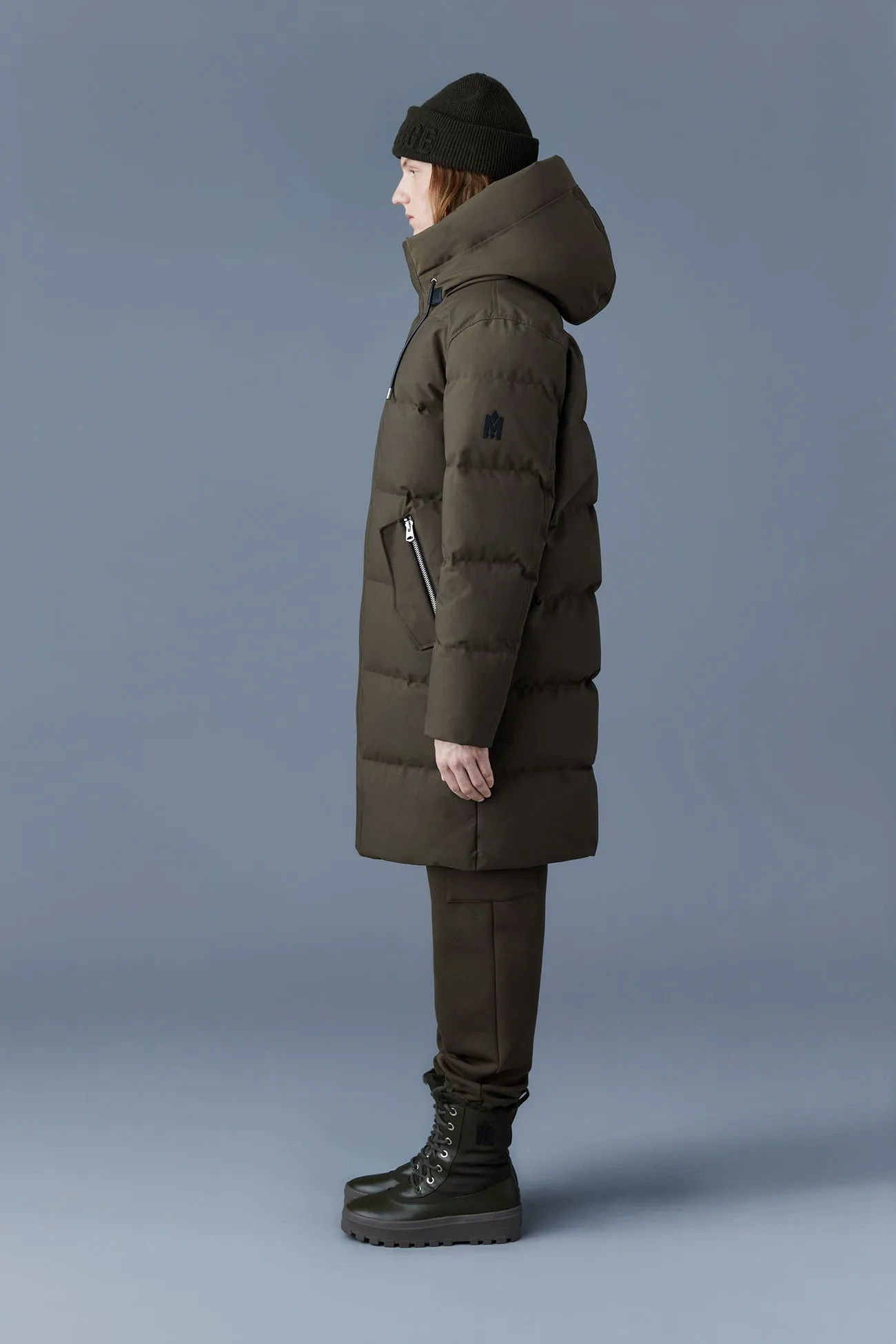 Antoine 2-in-1 Recycled Down Parka With Removable Bib Army