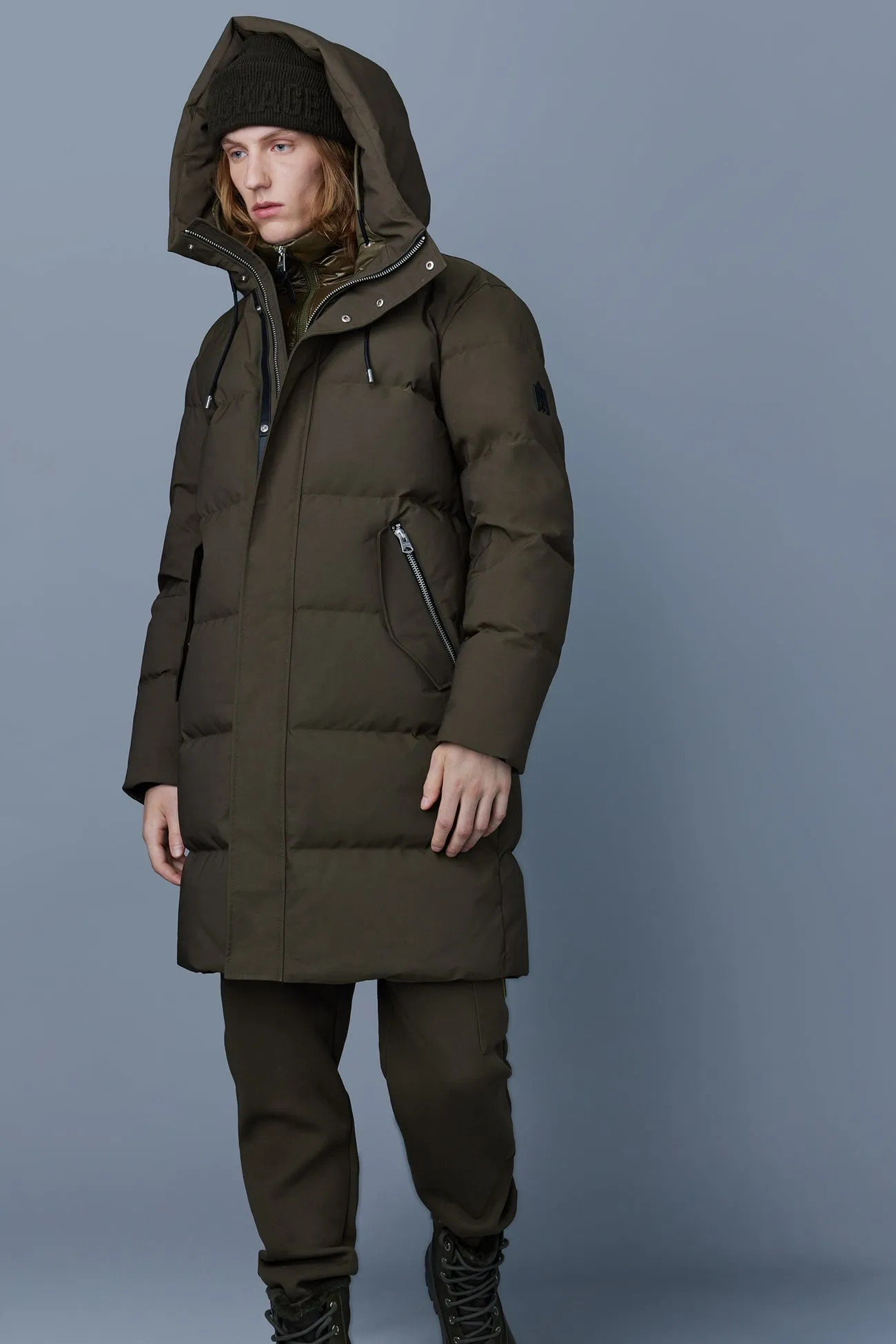 Antoine 2-in-1 Recycled Down Parka With Removable Bib Army