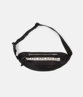 A.P.C. Repeat Hip Pack - Black