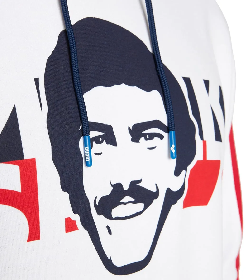 Arena Unisex Mark Spitz Hoodie White-Navy-Red