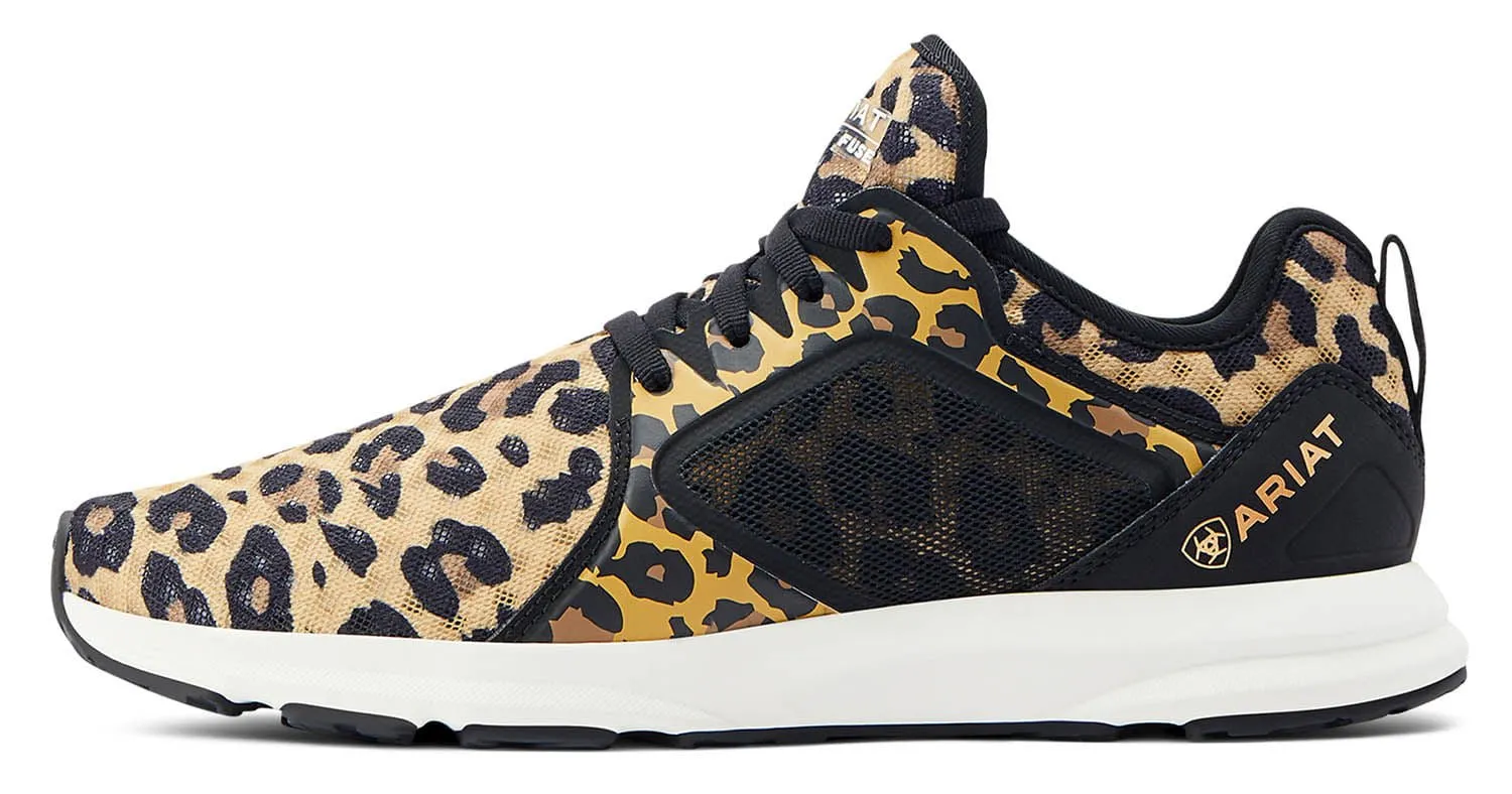 Ariat Women's Fuse Tennis Shoes, Leopard Print