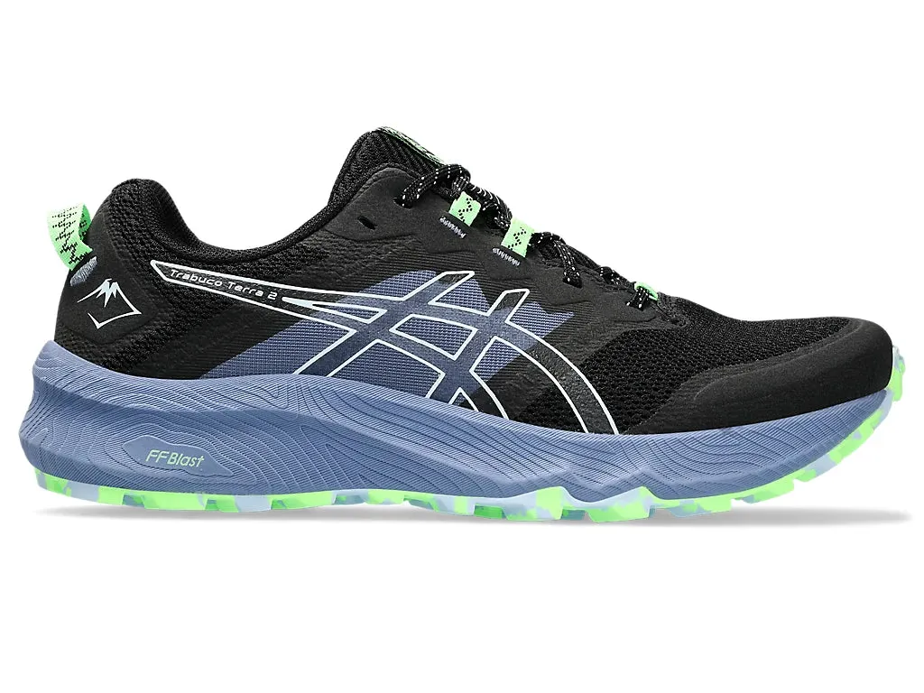 ASICS Trabuco Terra 2 (Black/Light Blue) Mens