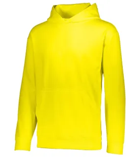 Augusta Sportswear Youth Wicking Fleece Hoodie Power Yellow