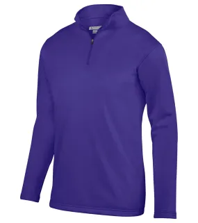 Augusta Sportswear Youth Wicking Fleece Quarter-Zip Pullover Purple