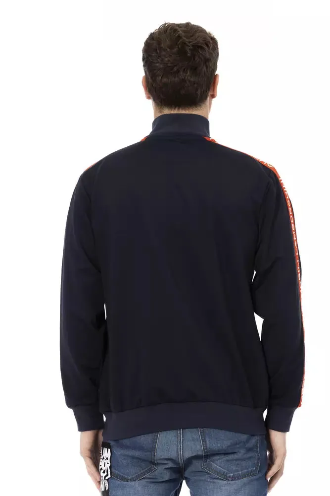 Automobili Lamborghini Blue Polyester Men Men's Sweater