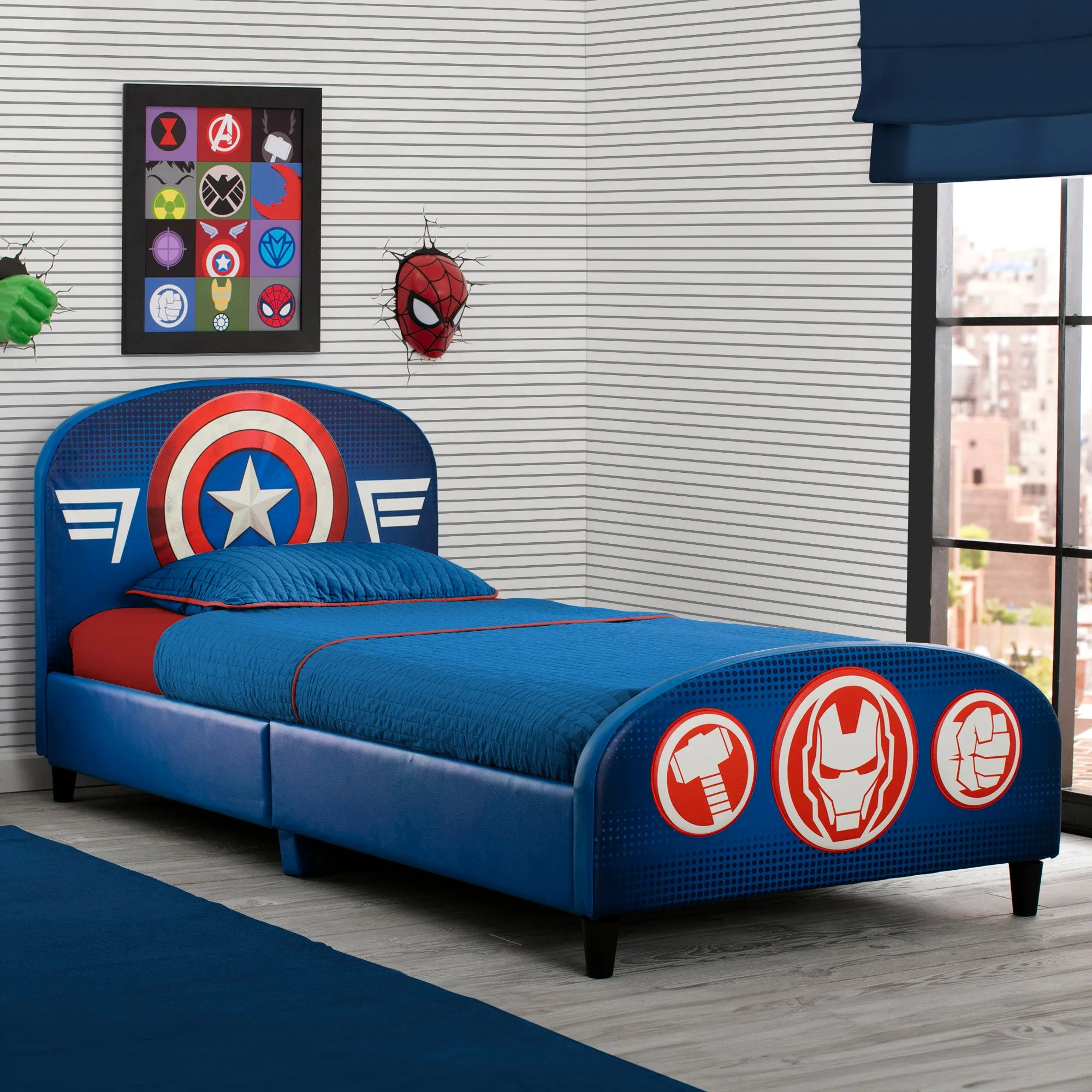 Avengers Upholstered Twin Bed