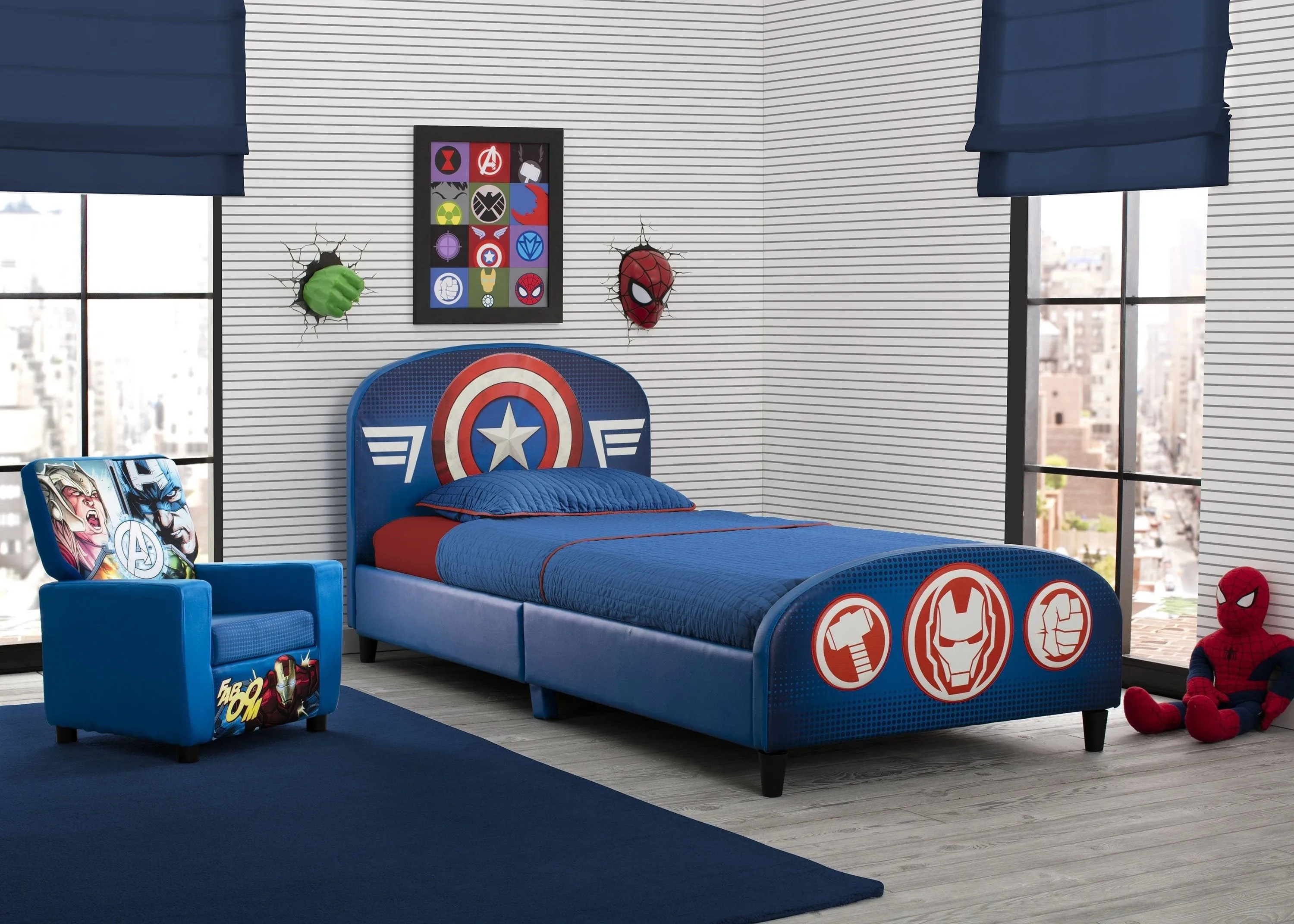 Avengers Upholstered Twin Bed