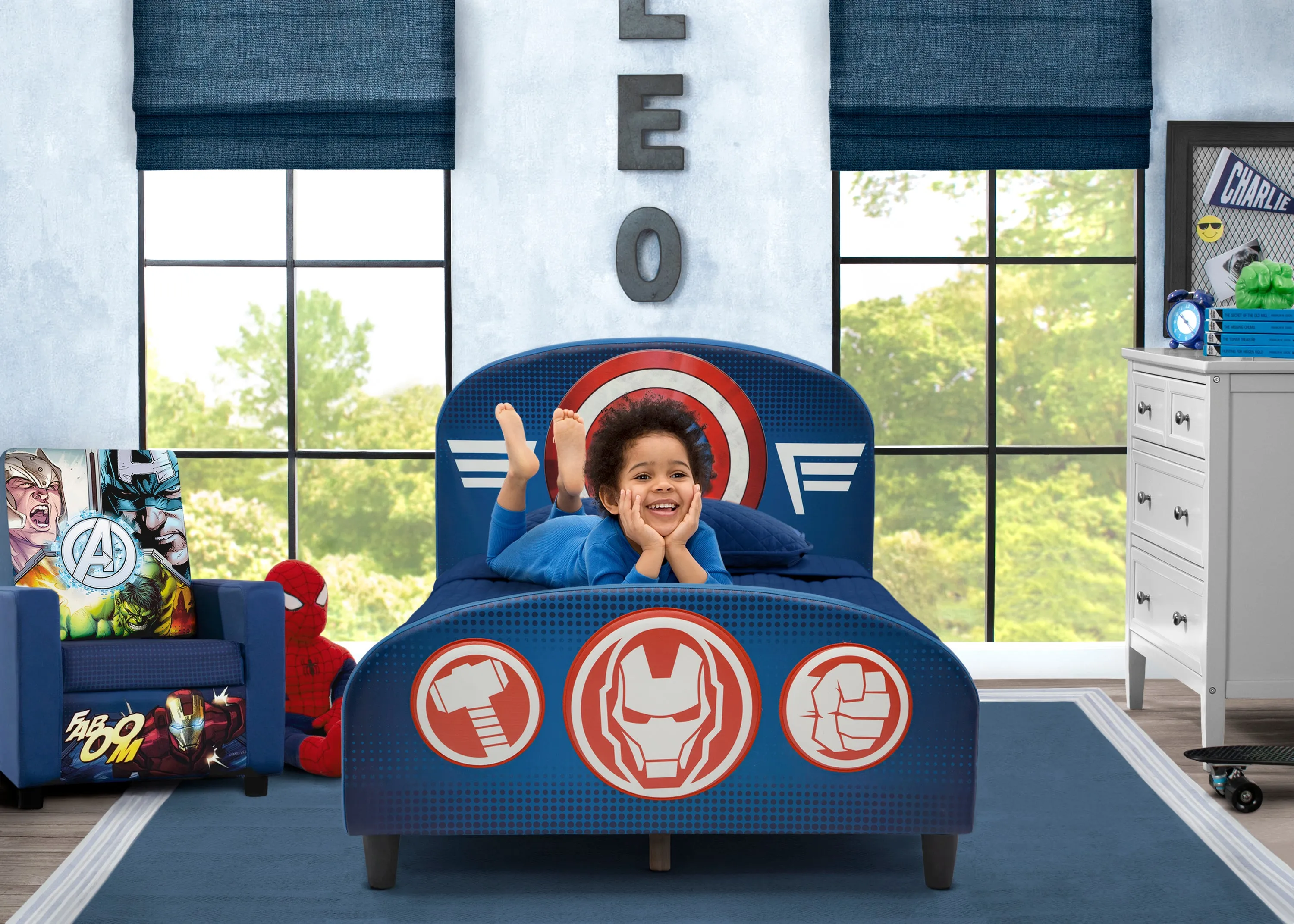 Avengers Upholstered Twin Bed