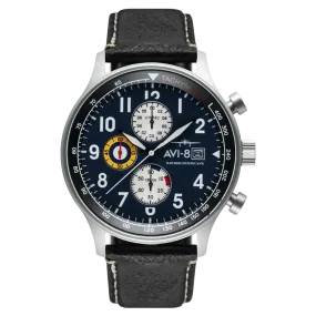 AVI-8  Hawker Hurricane Chronograph Men's Blue Midnight Watch AV-4011-0I