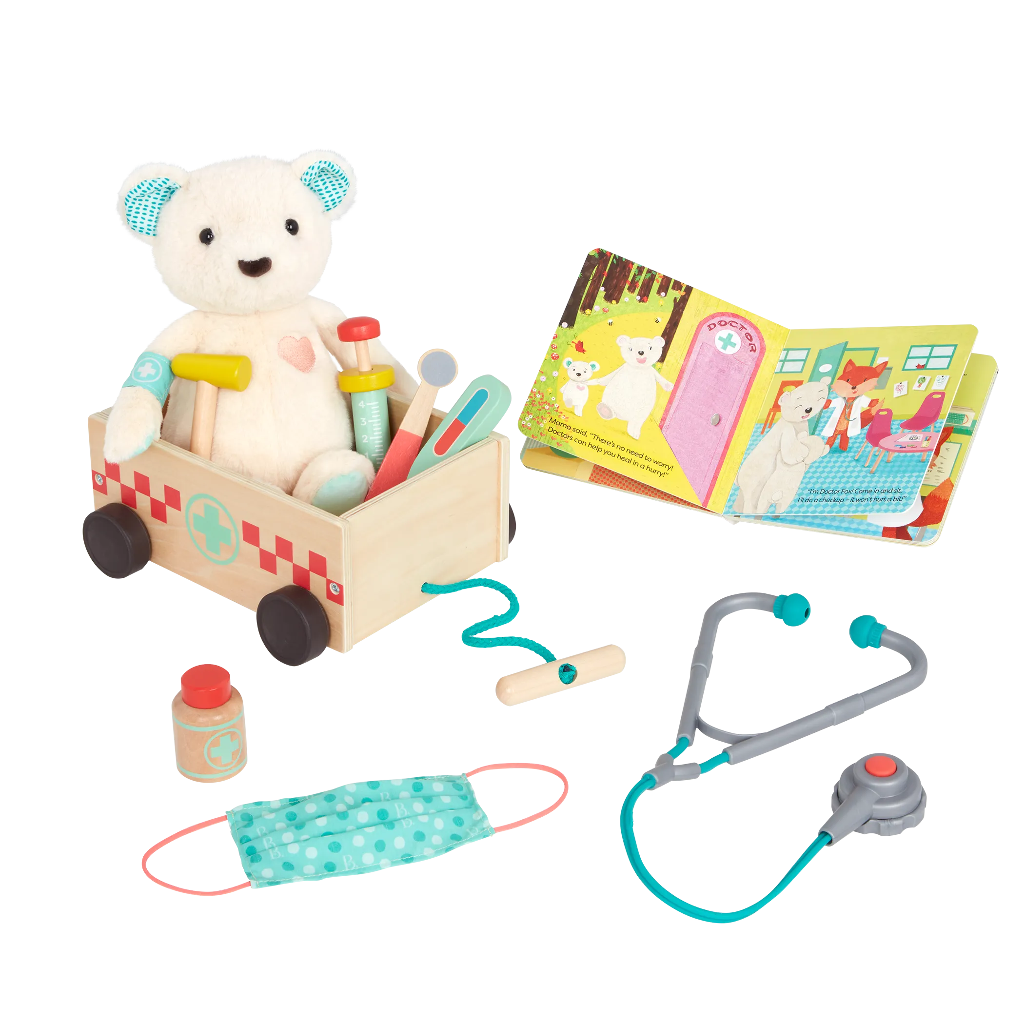 B. toys - Happyhues Bobby Bear Playset Doctor Kit