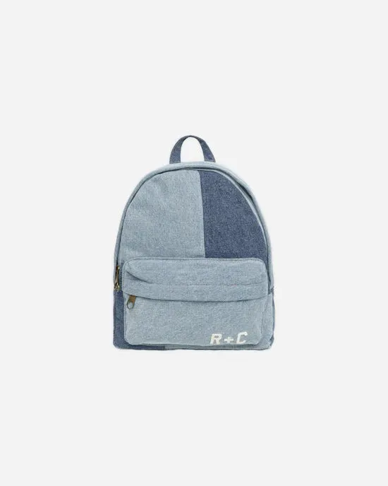 backpack denim patches - light blue