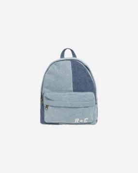 backpack denim patches - light blue