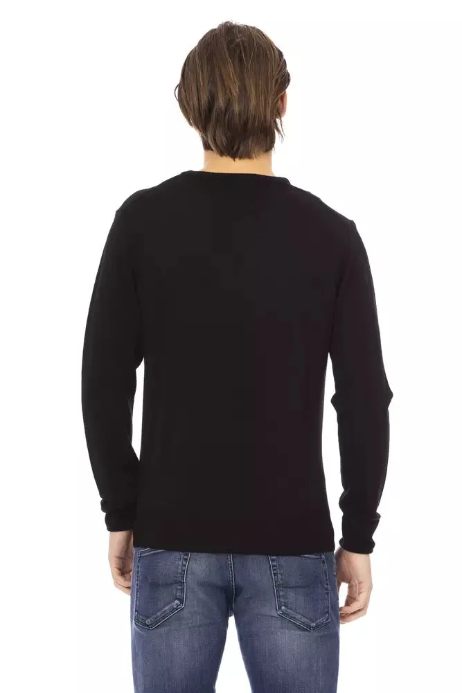 Baldinini Trend Black Fabric Men Men's Sweater