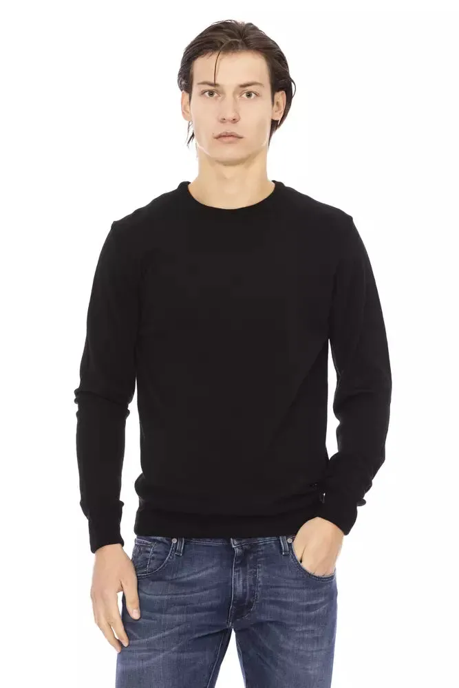 Baldinini Trend Black Fabric Men Men's Sweater