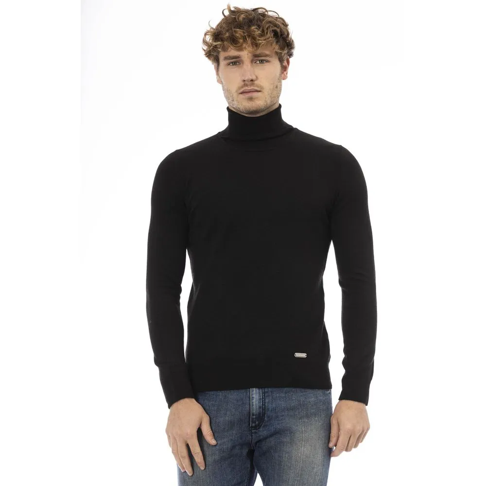 Baldinini Trend Black Wool Men Men's Sweater