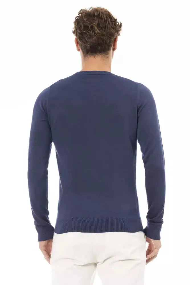 Baldinini Trend Blue Modal Men Men's Sweater