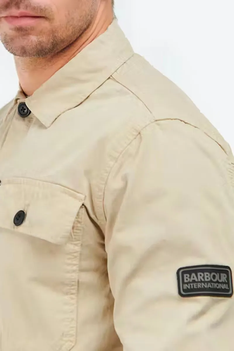 Barbour International Adey Overshirt Oyster